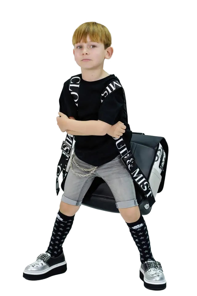 Gray & Monochrome Backpack