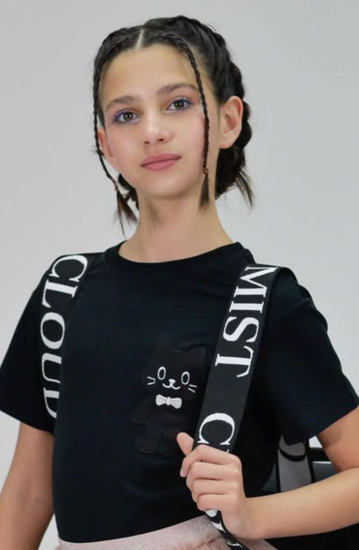 Mist Cat Black T-Shirt