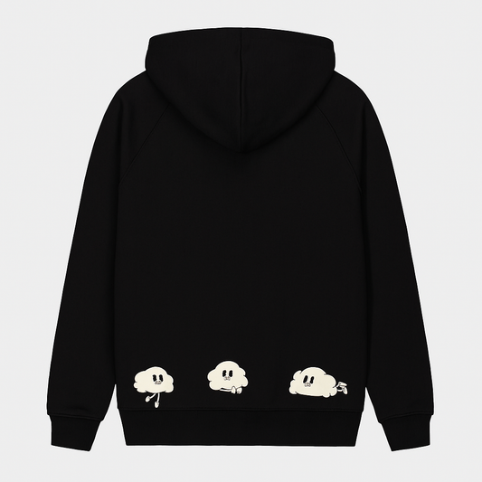 Keep your head in the clouds hoodie - black COMING SOON