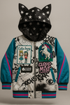 Color graffiti bomber jacket