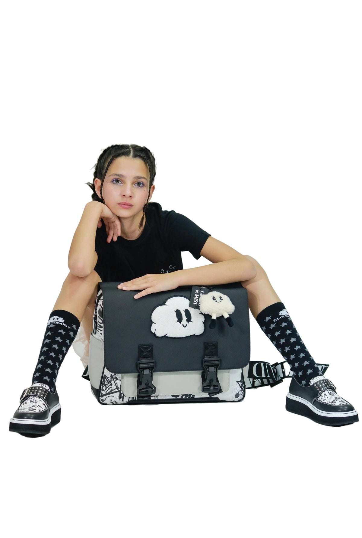 Gray & Monochrome Backpack
