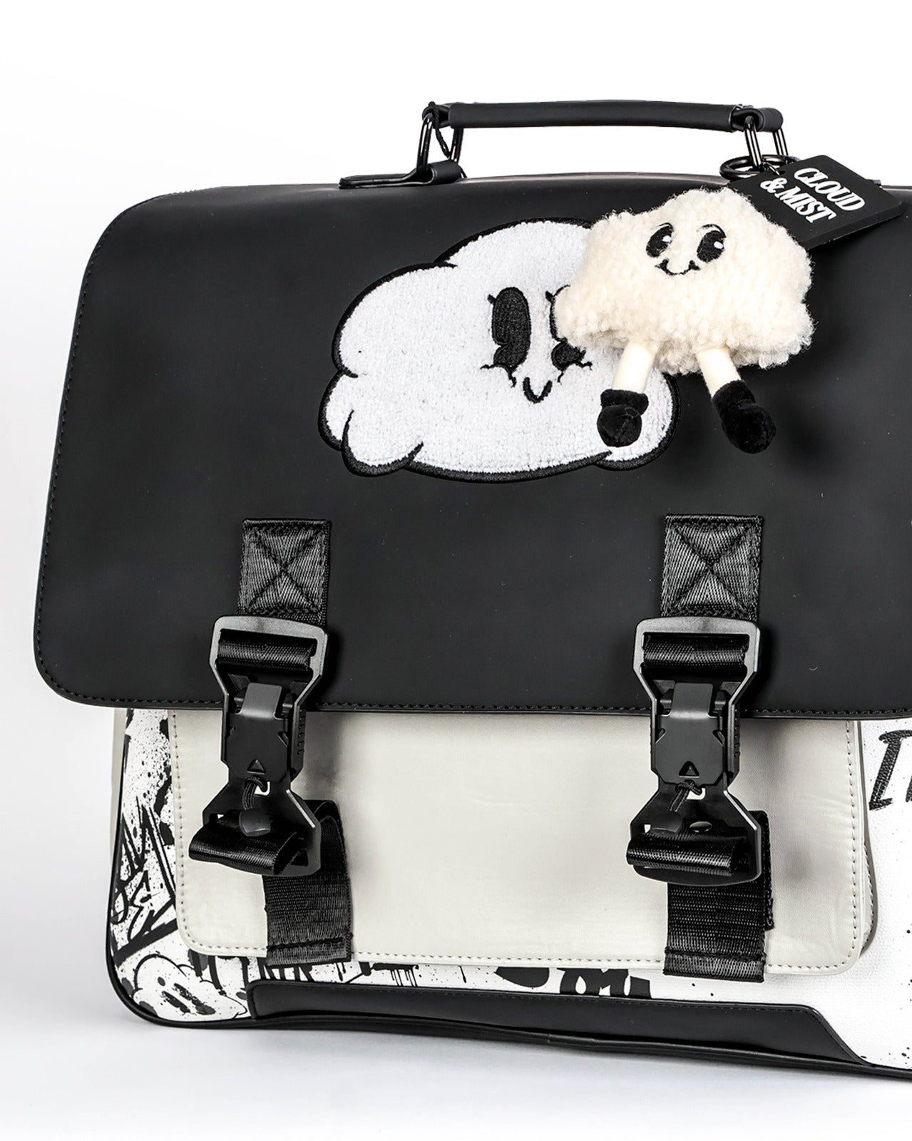 Gray & monochrome backpack