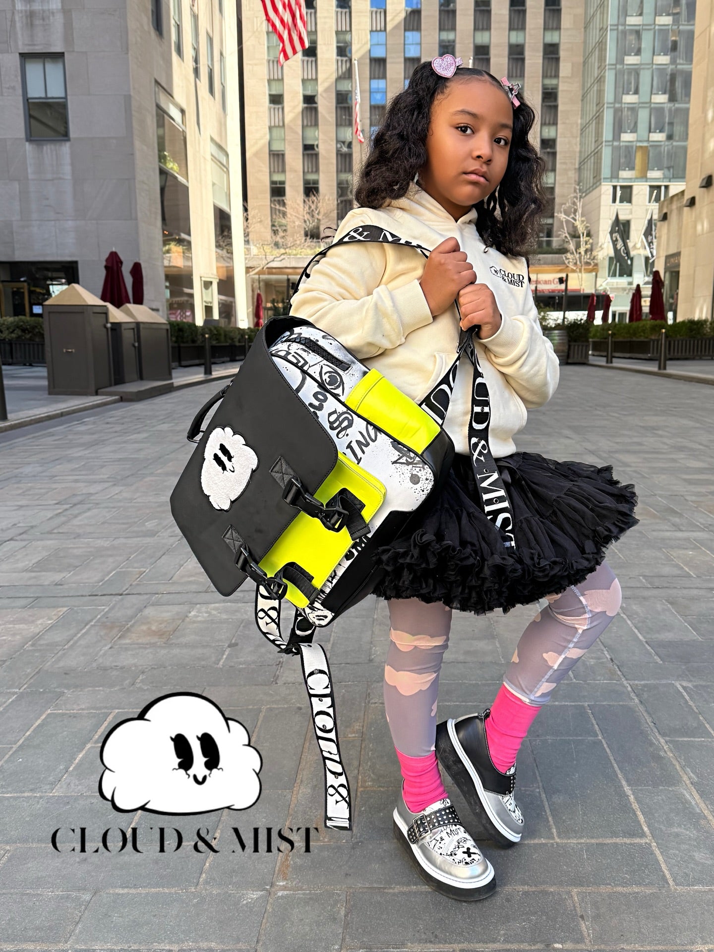 Yellow & Monochrome Backpack