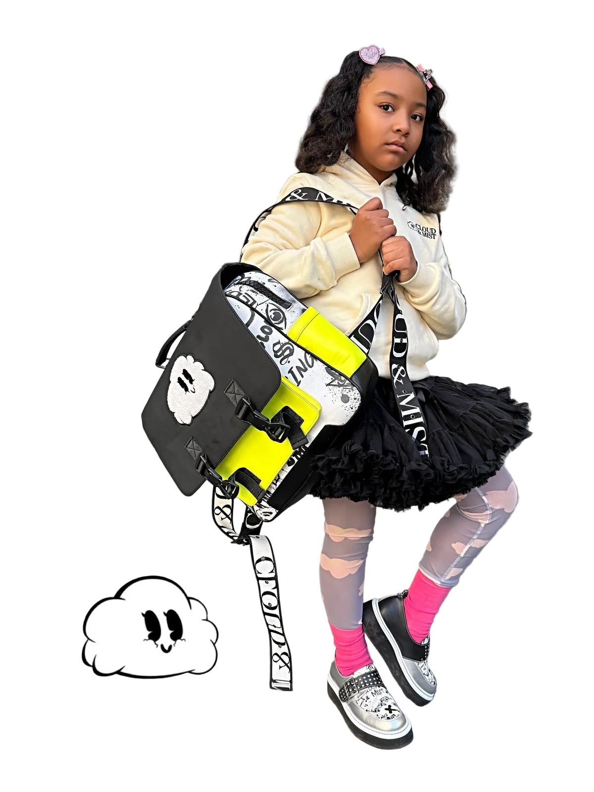 Yellow & Monochrome Backpack