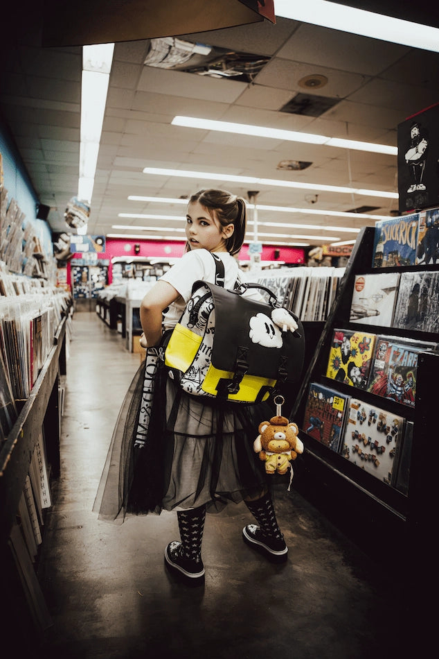 Yellow & Monochrome Backpack