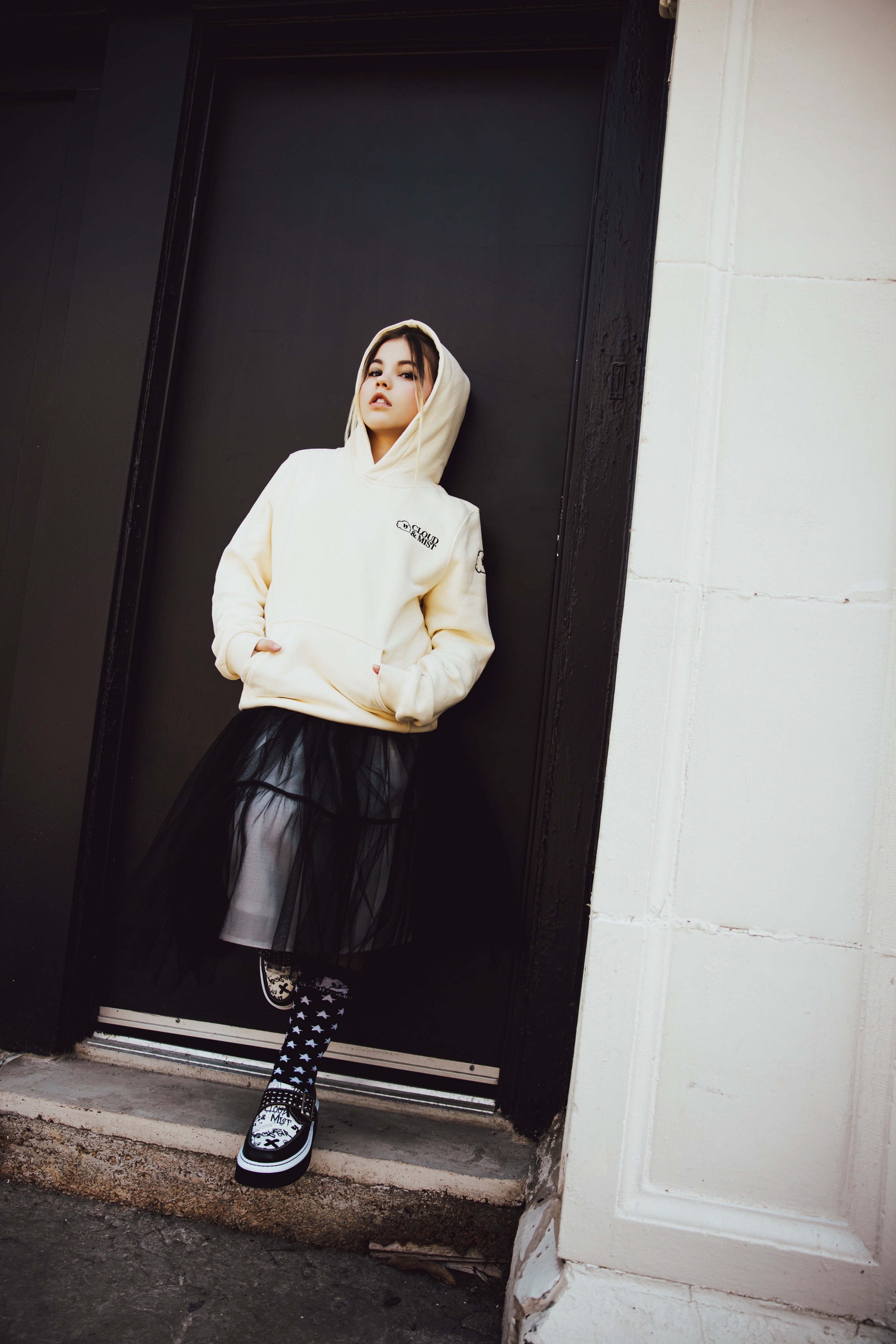 Cloud & Mist Cream Hoodie