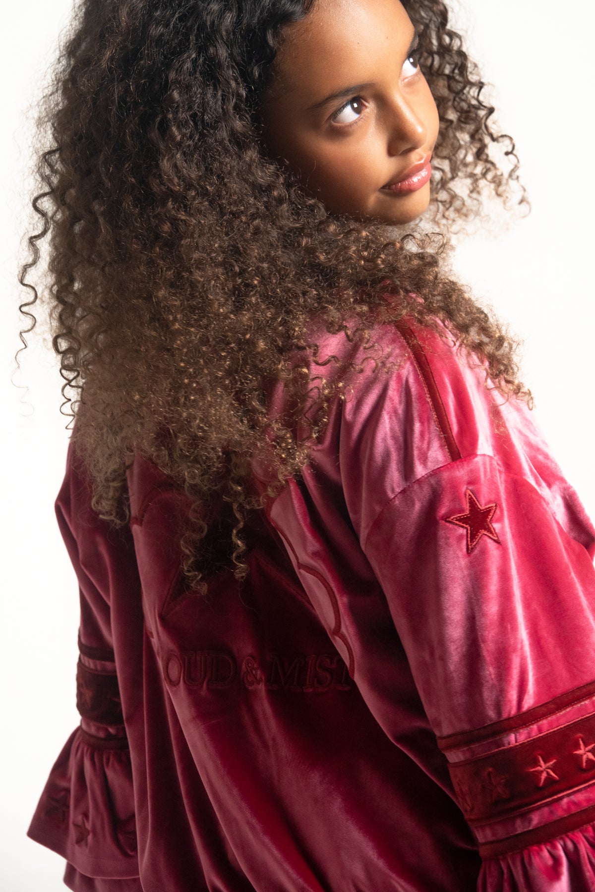 Head in the Clouds Velour 2 Piece Tracksuit Set - Magenta