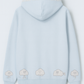 Keep your head in the clouds hoodie - light blue