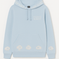 Keep your head in the clouds hoodie - light blue