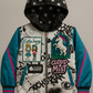 Color graffiti bomber jacket