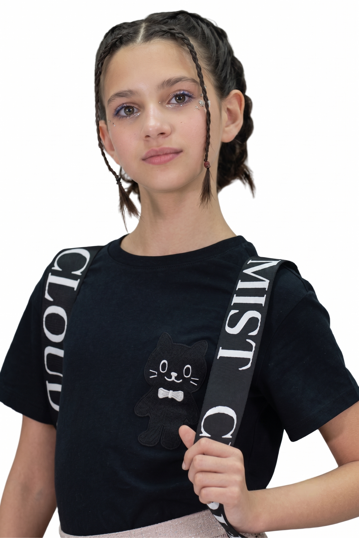 Mist Cat Black T-Shirt