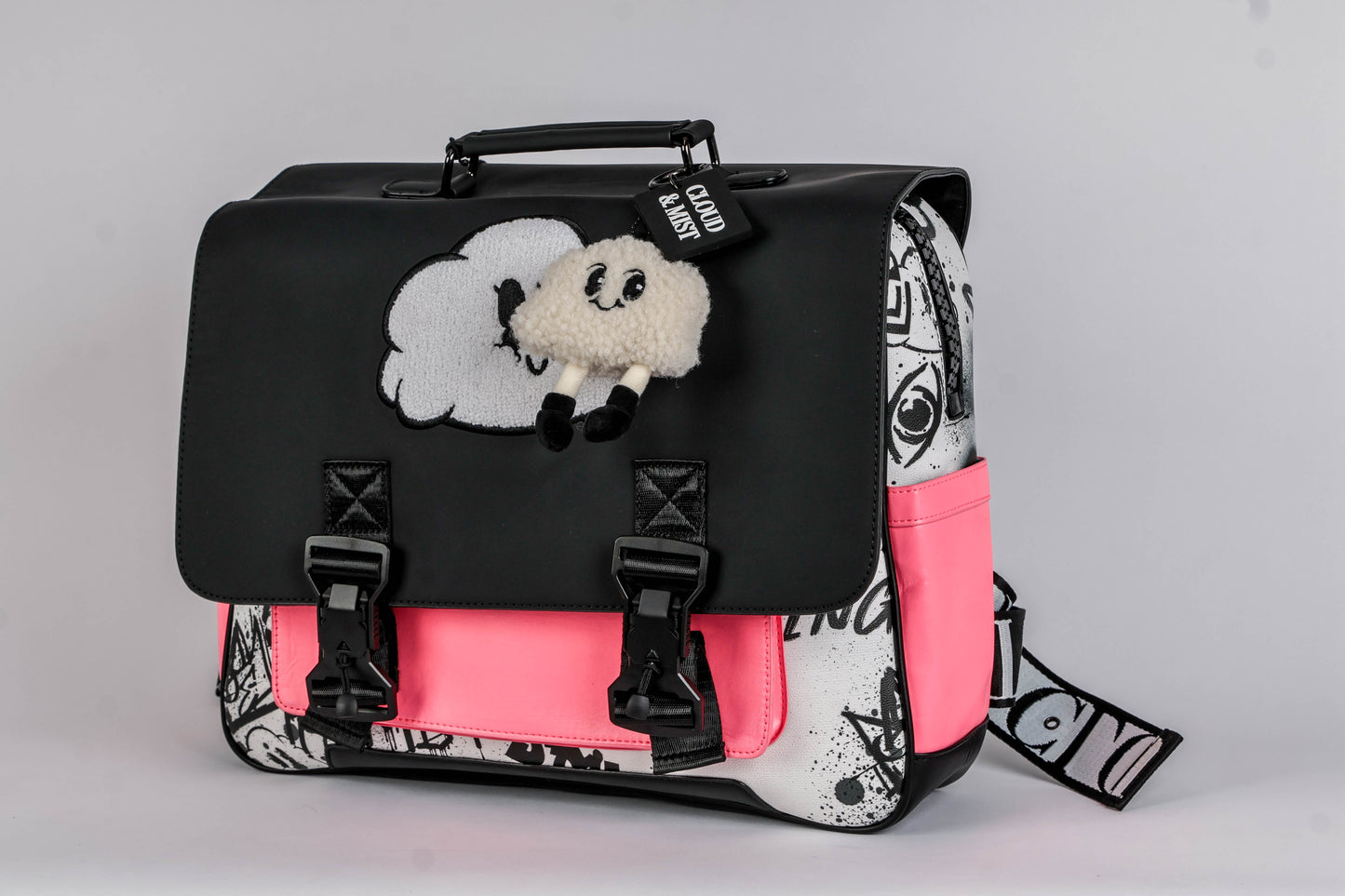 Pink & monochrome backpack