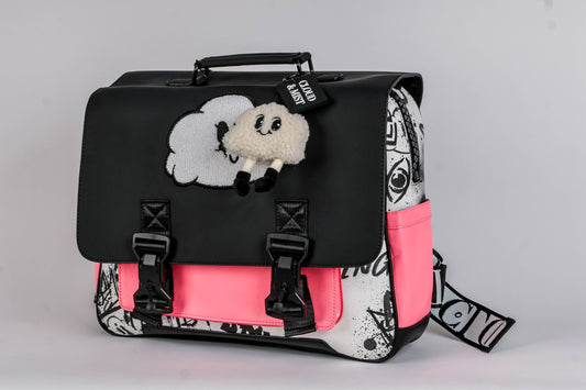 Pink & monochrome backpack