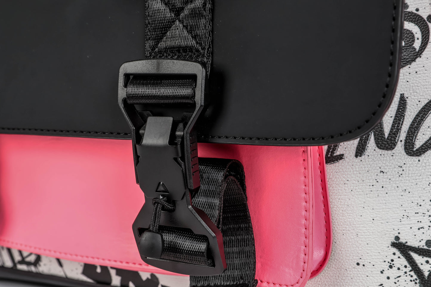 Pink & monochrome backpack