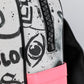 Pink & monochrome backpack
