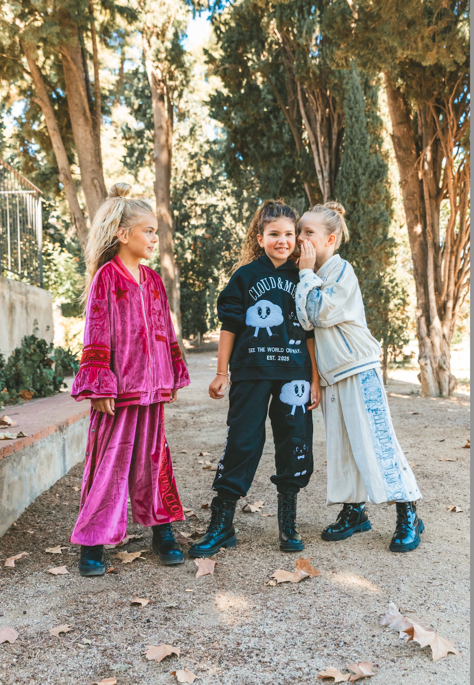 Head in the Clouds Velour 2 Piece Tracksuit Set - Magenta