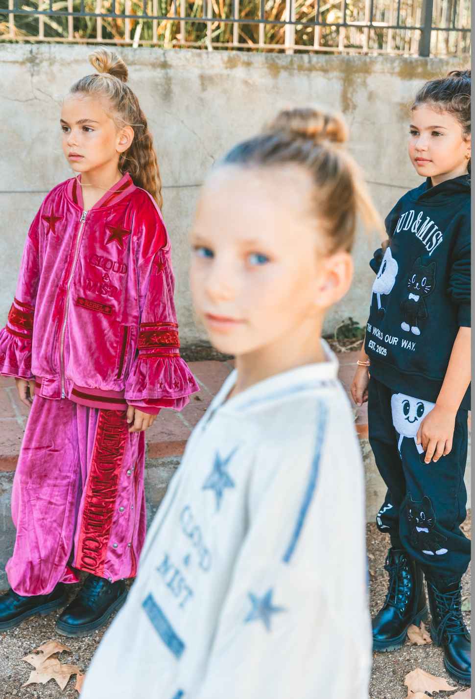 Head in the Clouds Velour 2 Piece Tracksuit Set - Magenta