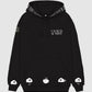 Keep your head in the clouds hoodie - black
