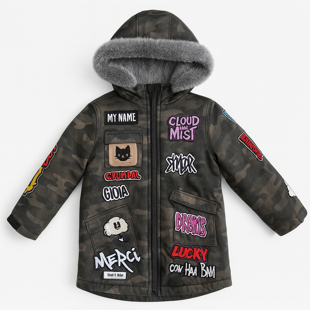 Gray military jacket