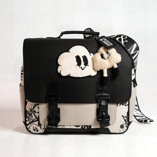 Gray & monochrome backpack