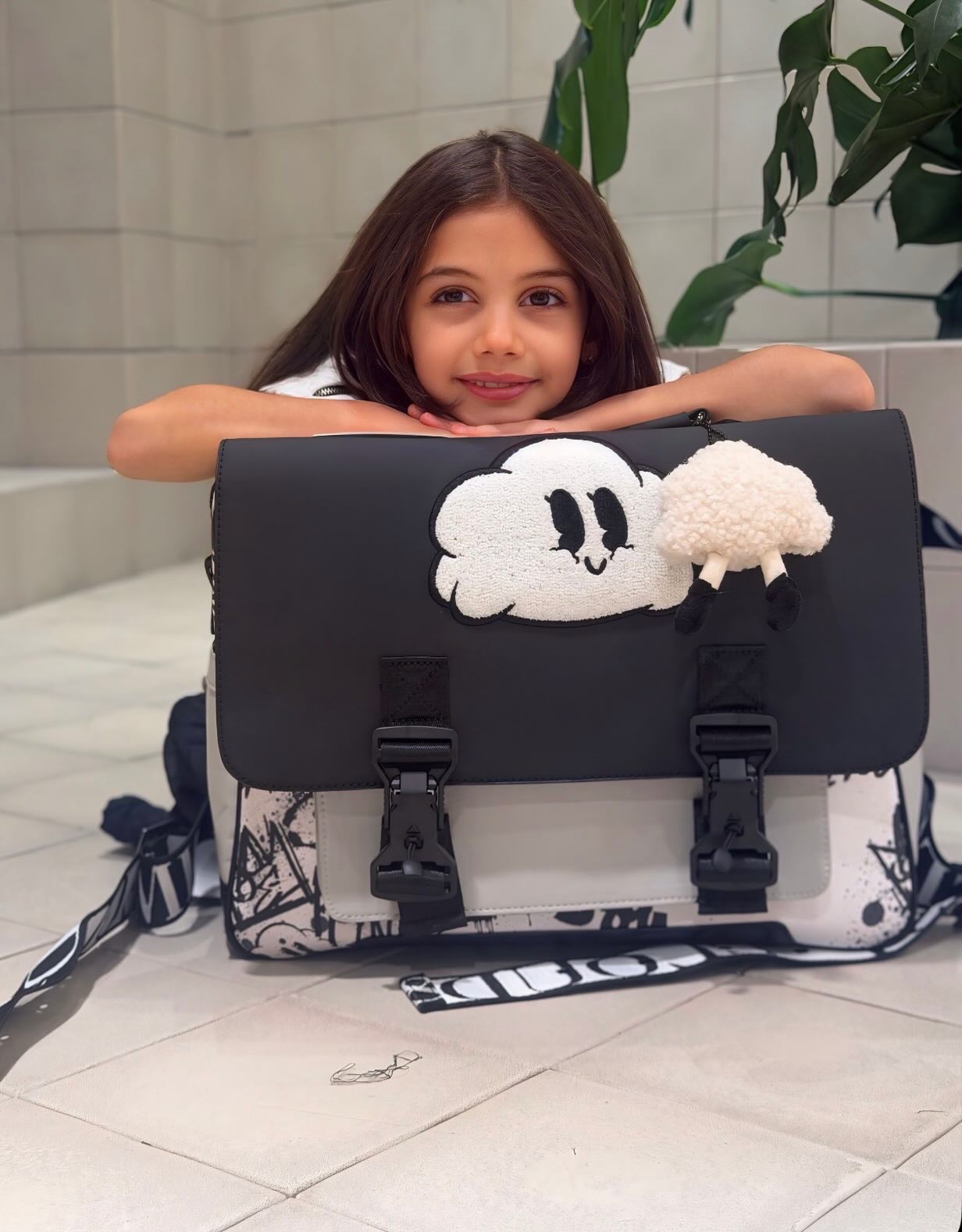 Gray & Monochrome Backpack