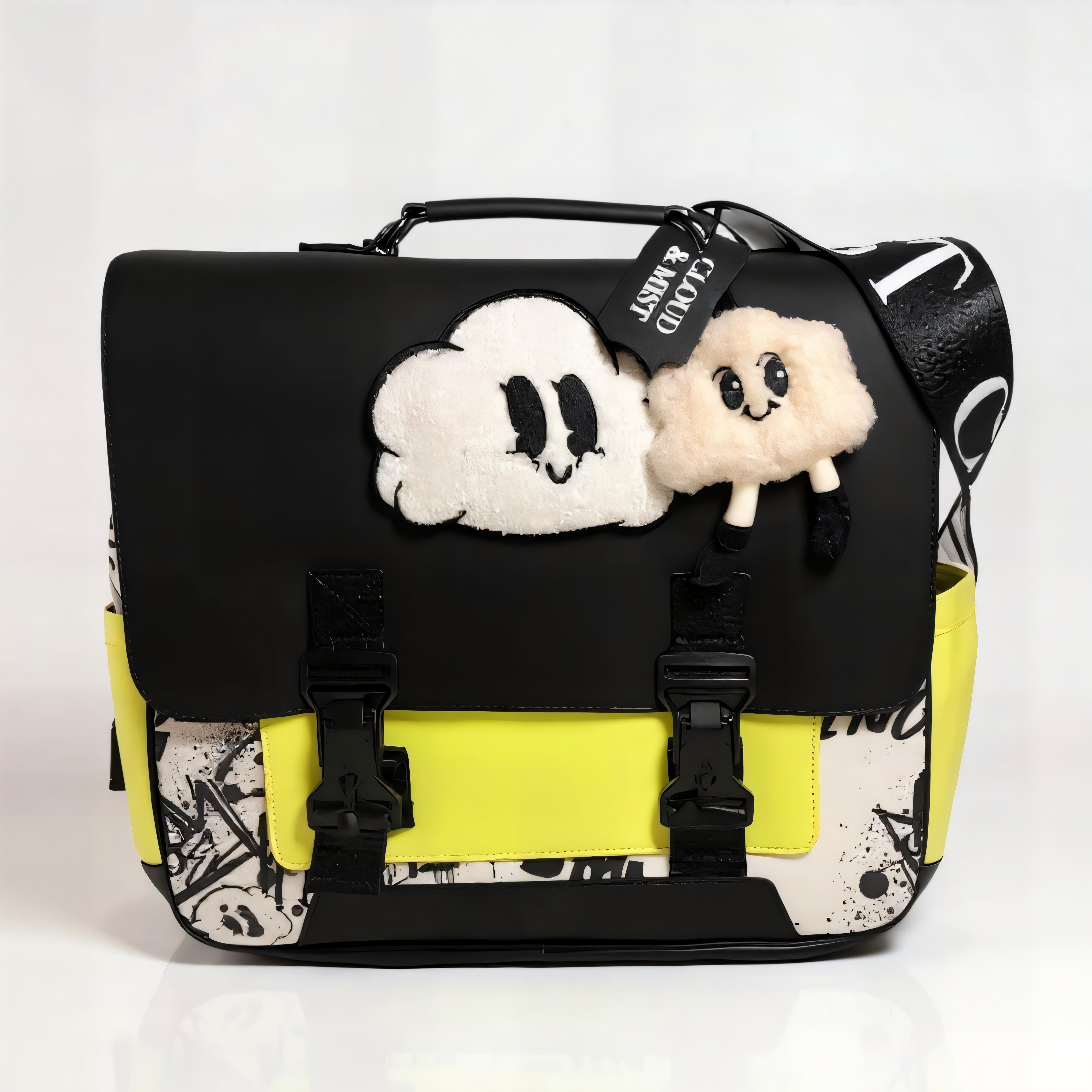 Yellow & Monochrome Backpack